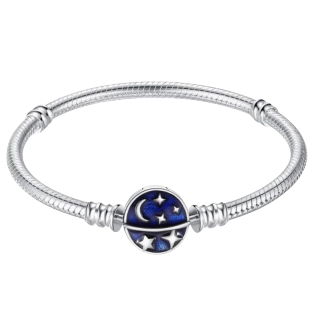 CIRCULO AZUL LUNA Y ESTRELLAS