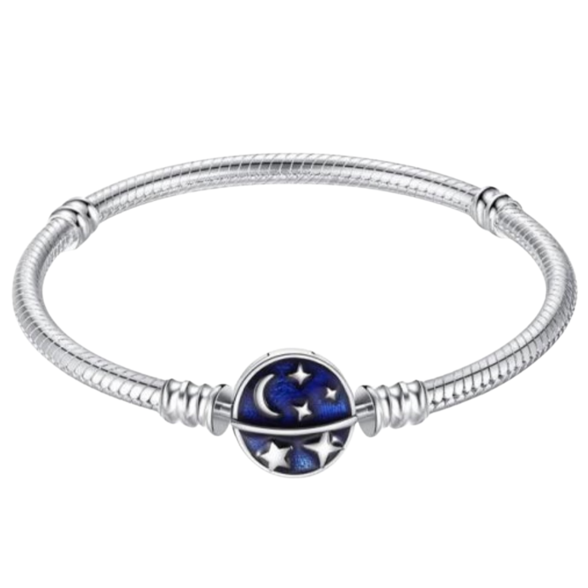 CIRCULO AZUL LUNA Y ESTRELLAS