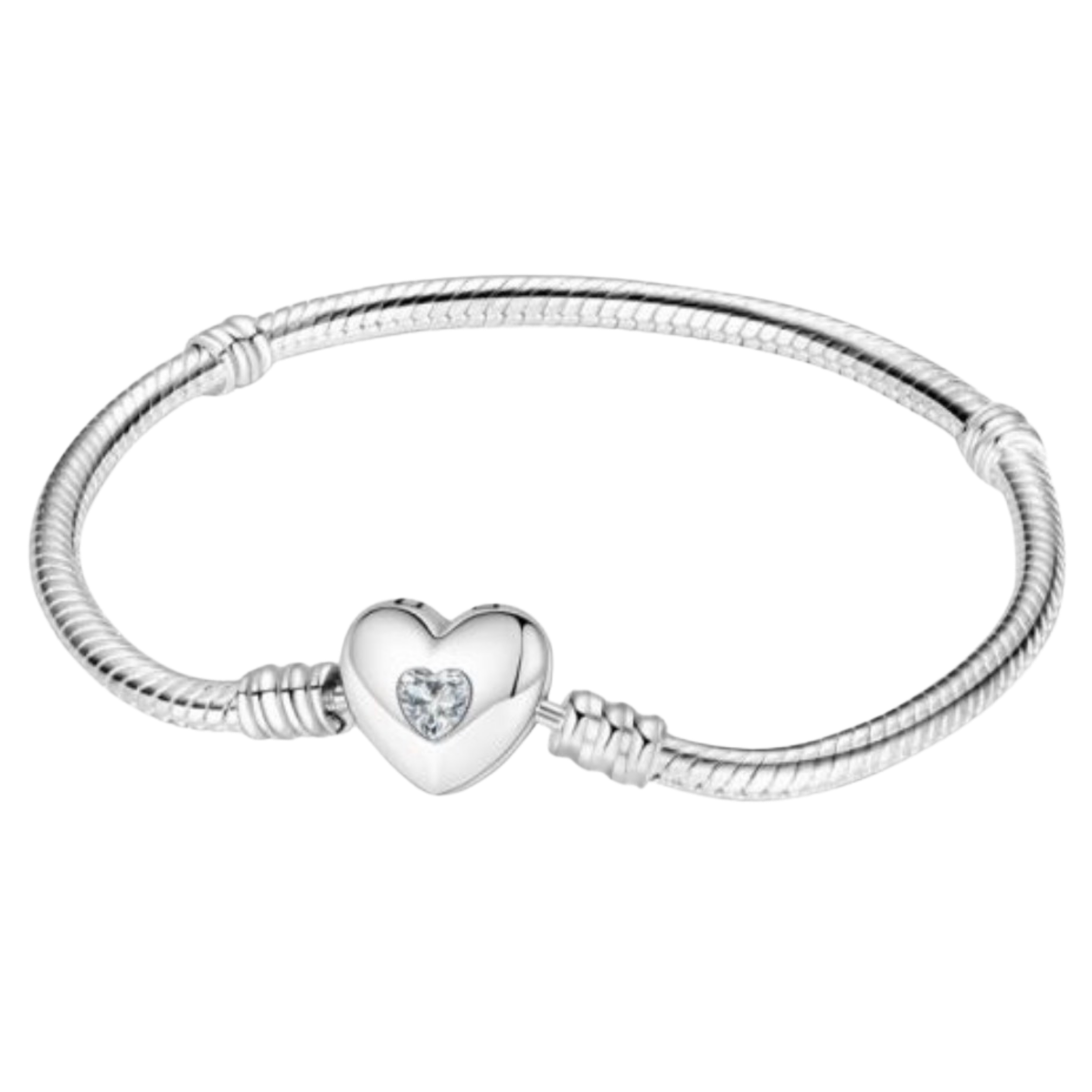 CORAZON PLATEADO CON BRILLANTE