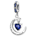 LUNA CON CORAZON AZUL