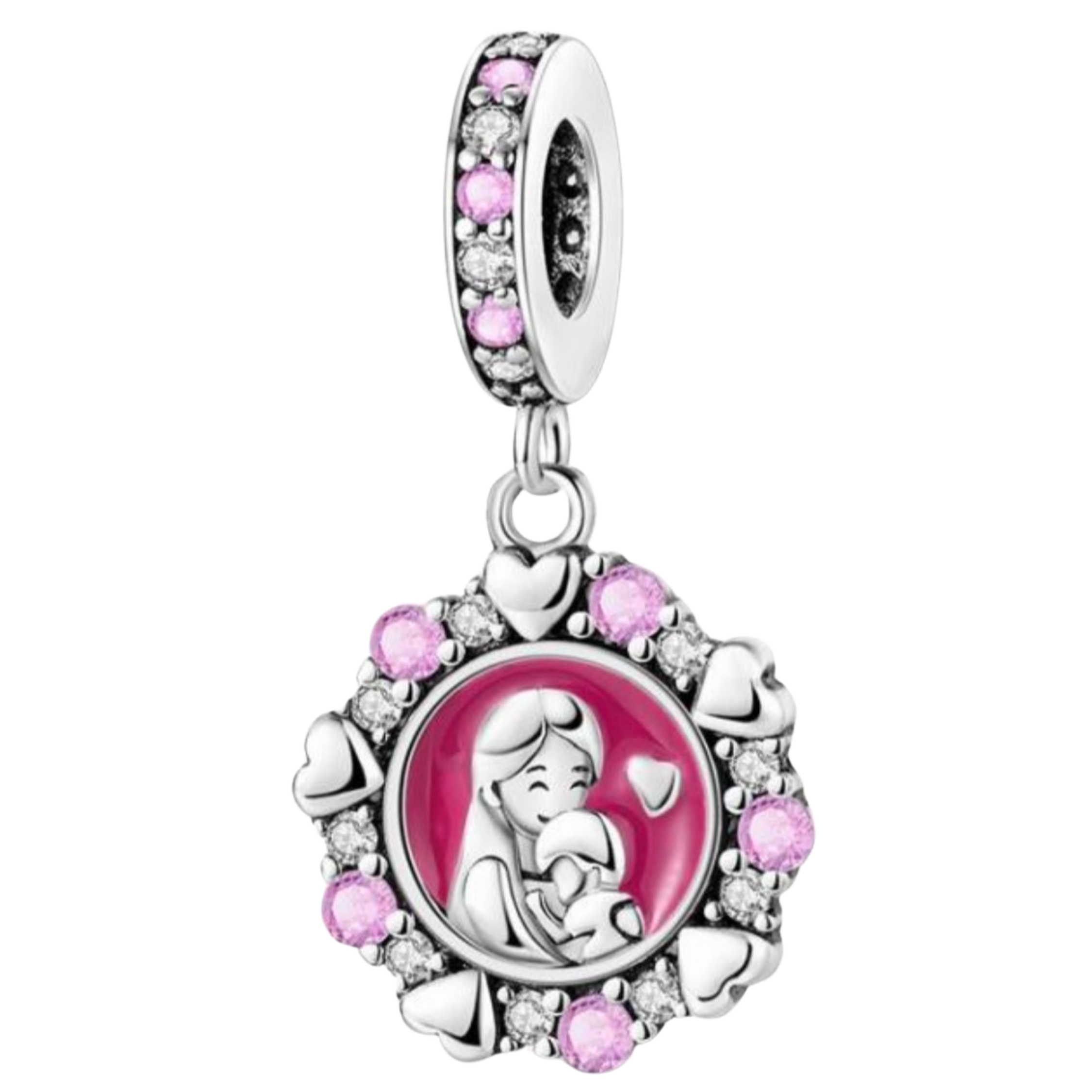CIRCULO ROSA MAMA E HIJO