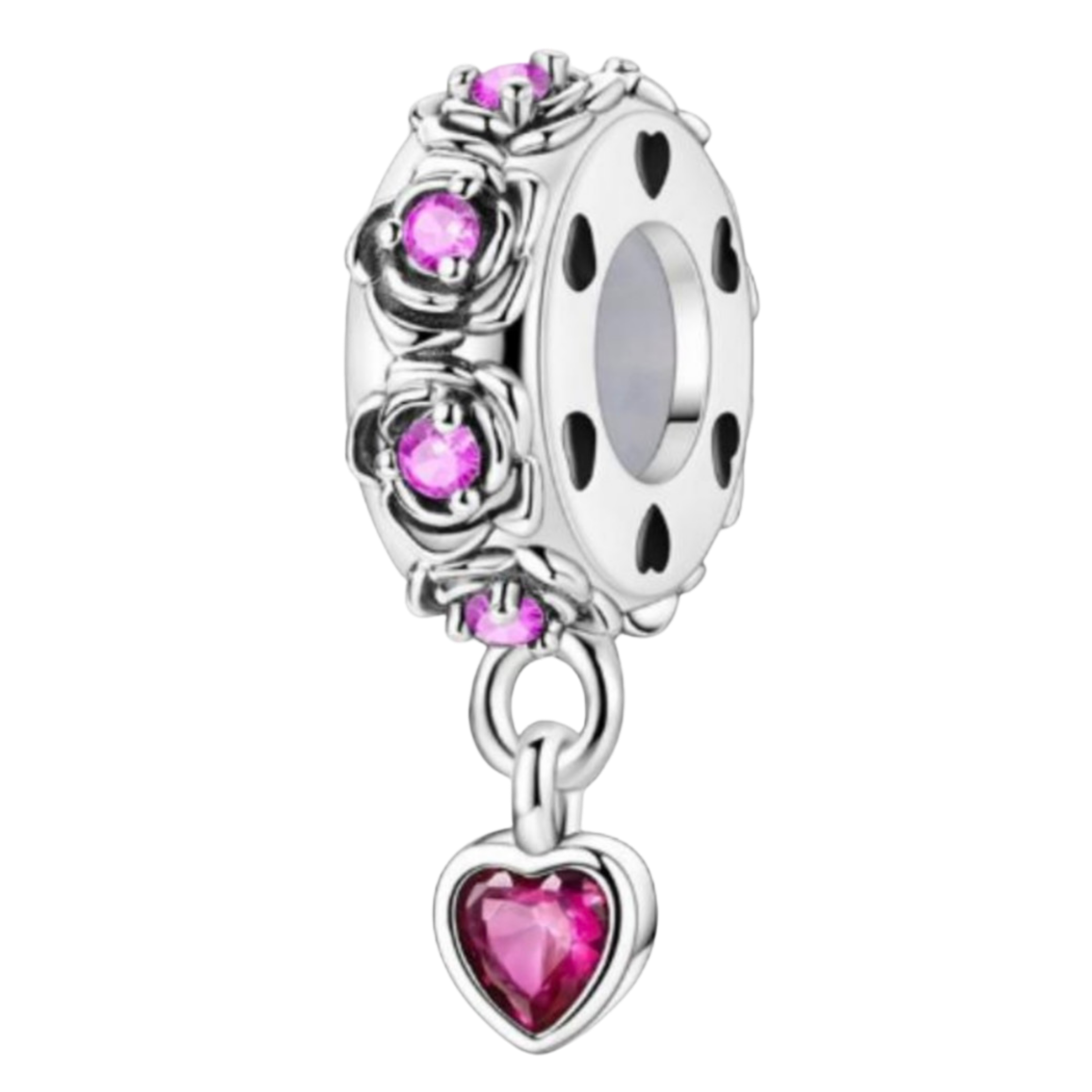 ROSAS CON CORAZON COLGANTE