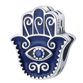 MANO CON OJO AZUL