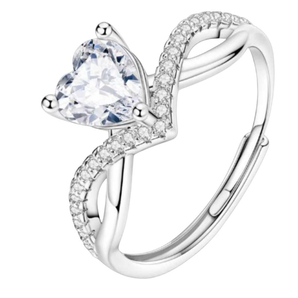 BRILLANTE CORAZON BLANCO