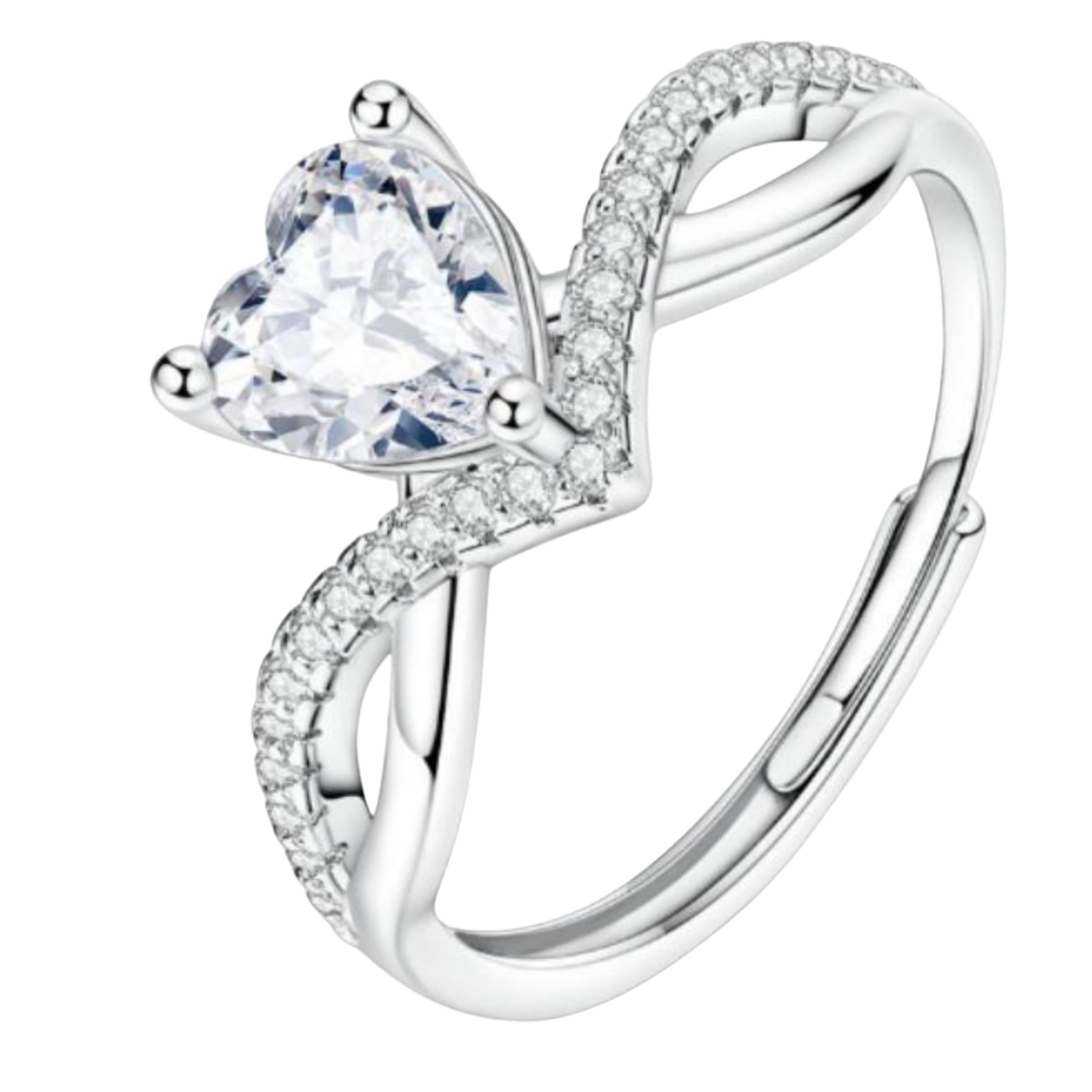 BRILLANTE CORAZON BLANCO