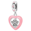 CORAZON ROSA CON HUELLA
